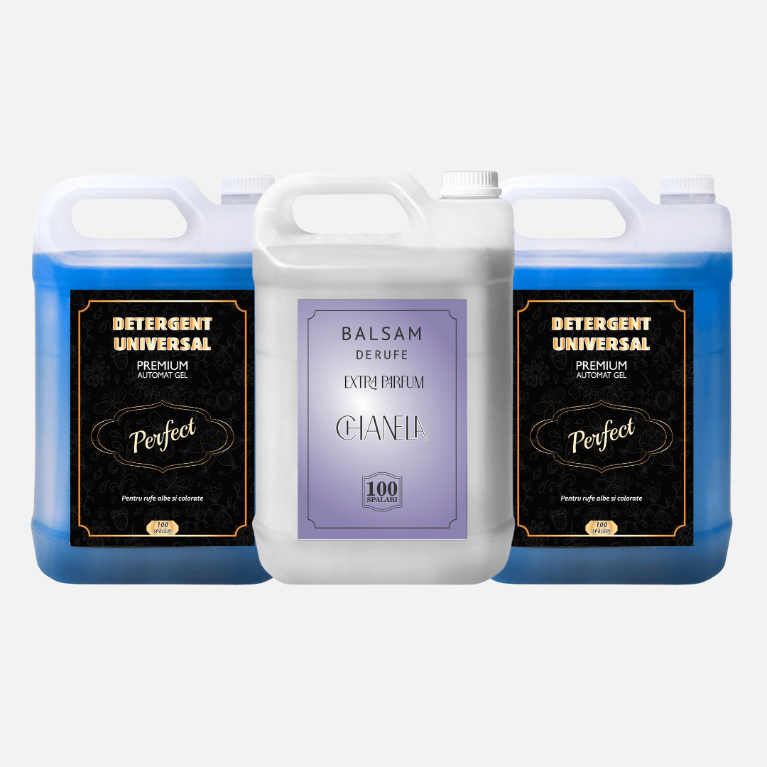 Pachet 2x Detergent Universal Premium Perfect + 1x Balsam de rufe Chanela