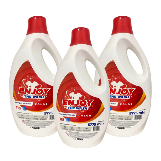 Pachet 3x Detergent Lichid Enjoy The Wash Color 5.775L