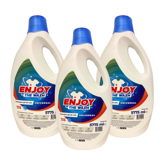 Pachet 3x Detergent Lichid Enjoy The Wash Universal 5.775L